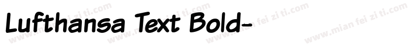 Lufthansa Text Bold字体转换